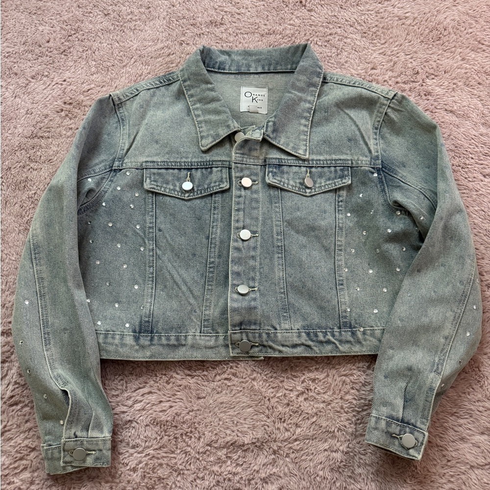 Denim Jacket with rhinestones